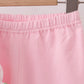 Pink Pumpkin Embroidery Ruffle Pants Set