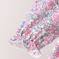 Pink Floral Embroidery Pants Set
