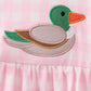 Pink Mallard Applique Gingham Bloomer Set