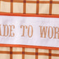 Brown Made to Worship Embroidery Grid Jon Jon
