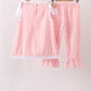 Pink Lace Ruffle Pants Set