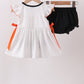 Black Spider Embroidery Ruffle Bloomer Set