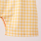 Mustard Pumpkin Embroidery Gingham Jon Jon