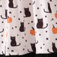 Pink Pumpkin Cat Embroidery Dress