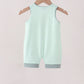 Green Pumpkin Embroidery Gingham Jon Jon