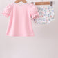 Pink Piggy Applique Bloomer Set
