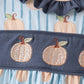 Gray Pumpkin Ruffle Shorts Set