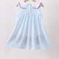 Blue Stripe Football French Knot Dress
