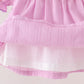 Pink Ghost Embroidery Bloomer Set
