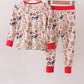 Maroon Farmland Pajama Pants Set