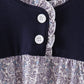 Navy Floral Gown