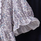 Navy Floral Bow Smocked Pants Set