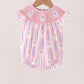 Purple Ghost Smocked Ruffle Bubble
