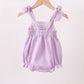 Purple Candy Smocked Bubble