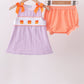 Purple Candy Smocked Bloomer Set