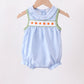 Blue Pumpkin Embroidery jacquard Ruffle Bubble