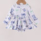 Blue Bow Boots Bubble