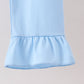Blue Pumpkin Embroidery Ruffle Pants Set