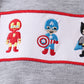 Grey character embroidery bubble