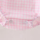 Pink Gingham Candy Corn Bubble