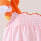 Pink Gingham Candy Corn Bubble
