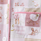 Pink Goose Bow Checkered Bamboo Pajama Set