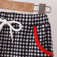 Red Georgia Applique Shorts Set