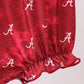Maroon Alabama Roll Tide Smocked Bubble