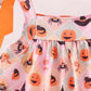 Pumpkin spider bow shorts set
