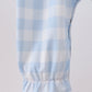 Blue Farm Embroidery Gingham Romper