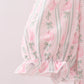 Pumpkin Bow Embroidery Mom Tiered Dress