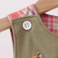 Camel Pumpkin Embroidery Plaid Jon Jon