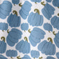 Blue pumpkin bow smocked lace bloomer set