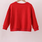 Red Mississippi Ole Miss Embroidery top
