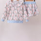 Blue Bow Lace Skorts Set