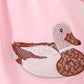 Pink Mallard Applique Ruffle Dress