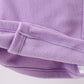 Purple Fleece Bow Coat