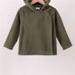 Green Fleece Bow Coat