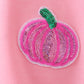 Pink Pumpkin Sequin Mom&me Top
