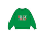 Green Holly Jolly French Knot Top