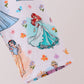 Blue princess ruffle bamboo dress