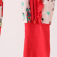Red christmas toy story ruffle bamboo romper
