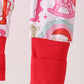 Red Santa Carousel Bamboo Romper