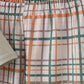 Sage Pumpkin Embroidery Plaid pants set