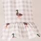 Green Duck guack guack Embroidery Ruffle Pants Set