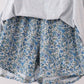 Teal floral print mom&me skorts set