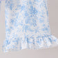 Blue floral print mom&me pants set
