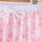 Pink floral print mom&me pants set