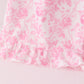 Pink floral print mom&me pants set