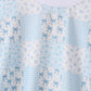 Blue floral bow checkered mom&me pants set